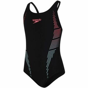 Speedo PLASTISOL PLACEMENT MUSCLEBACK Egyrészes lány fürdőruha, fekete, méret kép