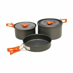 Vango HARD ANODISED 2 PERSON COOK KIT Edénykészlet, sötétszürke, méret kép