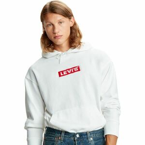 Levi's® RELAXED GRAPHIC HOODIE Férfi pulóver, fehér, méret kép