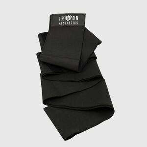 Elasztikus deréköv Iron Aesthetics Waist Wrap, fekete kép