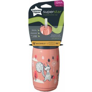 Superstar Insulated Straw Cup szívószálas hőtartó rózsaszín 266 ml kép