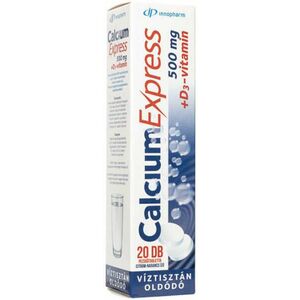 CalciumExpress 500 mg + D3-vitamin pezsgőtabletta 20 db kép