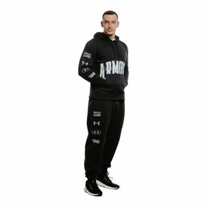 UNDER ARMOUR-UA Essential Flc Nov Hood-BLK Fekete L kép