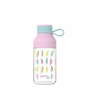 BPA mentes műanyag kulacs pánttal Kids Ice Feathers 430ml - Quokka kép