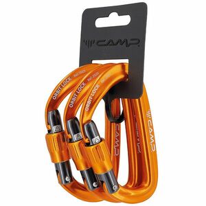 CAMP karabiner Orbit Lock 3 csomag, narancssárga kép