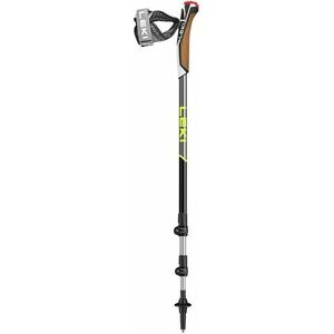 LEKI Nordic Walking botok Traveller Alu, fekete-ezüst-szürke-szürke-neonsárga, 90 - 130 cm kép