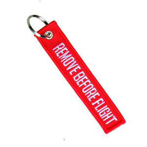 Mil-Tec Kulcstartó "REMOVE BEFORE FLIGHT" piros kép