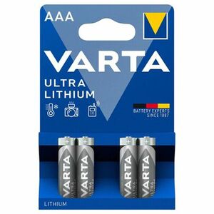 Varta akkumulátor Ultra Lithium AAA / Micro 4 darab kép