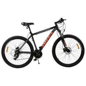 Omega Duke 27.5"-es mountainbike, 49 cm-es váz, hidraulikus tárcsafék, fekete/narancssárga kép