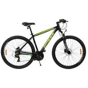 Bicikli mountainbike Omega Duke 29", váz 49 cm, hidraulikus tárcsafék, fekete/sárga kép