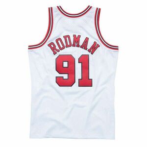 Mitchell & ness chicago bulls dennis rodman mens swingman jersey kép