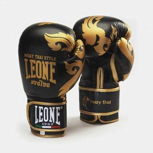 Leone Muay Thai Boxkesztyűk Fekete 16 Oz kép