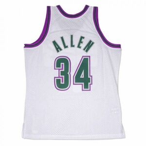 Mitchell & ness milwaukee bucks 96-97 ray allen - 34 swingman 2.0 jersey kosárlabda mez férfi fehér xxl kép