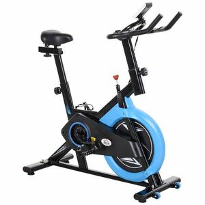 Homcom fitnesz kerékpár, LCD kijelző, 47 x 104 x 103, 5-11, 5 cm, kék / fekete kép