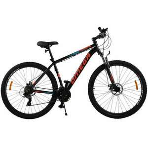 Omega Thomas 29"-es mountainbike, 49 cm-es váz, fekete/kék/narancssárga. kép