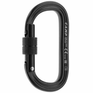 CAMP Alumínium karabiner csavaros zárral, Oval XL Lock, fekete kép