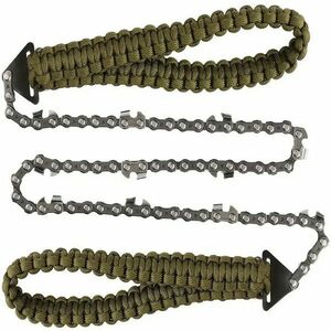 DRAGOWA Tactical Zsebláncfűrész paracord nyéllel Wander, zöld kép