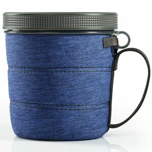 GSI Outdoors Nagyméretű gabonapehely bögre párnázott fedéllel és csavaros kupakkal Fairshare Mug 2 950 ml, kék kép