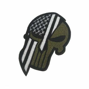 WARAGOD Hímzett patch Punisher, USA fekete kép