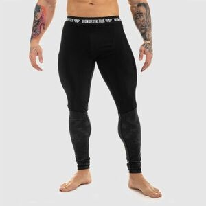 Férfi leggings Iron Aesthetics Black Camo kép