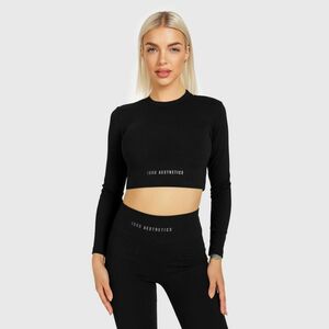 Női Crop Top Iron Aesthetics Rib, fekete kép