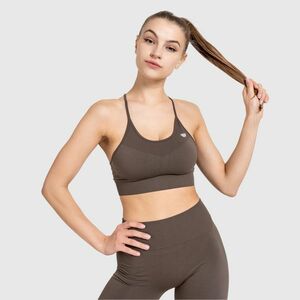 Varrás nélküli sportmelltartó Iron Aesthetics Seamless Sleek, barna kép