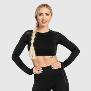 Varrás nélküli crop top Iron Aesthetics Rift, fekete kép