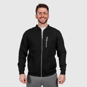 Férfi bomber pulcsi Iron Aesthetics Zipper, fekete kép