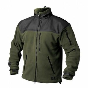 Helikon-Tex Classic Army fleece megerősített bunda, fekete-olívzöld 300g/m2 kép