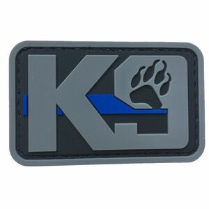 WARAGOD K9 Paw PVC rátét, fekete-szürke kép