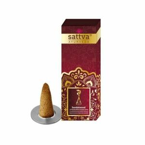 Füstölőkúpok 10db - Szantál 20g - Sattva Ayurveda kép