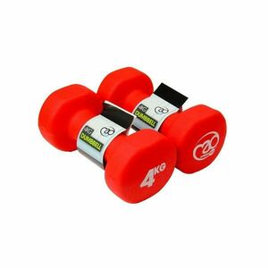 Kézisúlyzó párban - 2x4kg - piros - Fitness Mad kép