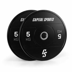 Capital Sports Elongate 2020, tárcsák, 2 x 5 kg, keményített gumi, 50, 4 mm kép