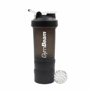 GymBeam Blend Bottle Black White több részes shaker 600 ml kép