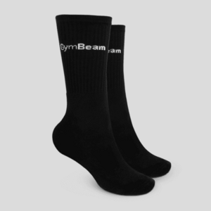 GymBeam Ponožky 3/4 Socks 3Pack Black kép