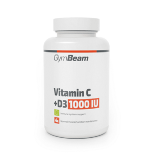 GymBeam Vitamin C + D3 1000 IU kép