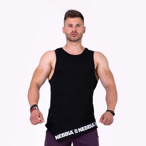 Nebbia Men‘s singlet Be rebel! Black kép