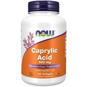 NOW Foods Caprylic Acid 600 mg kép