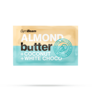 GymBeam Sample Almond butter with coconut and white choco kép