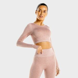 SQUATWOLF Women‘s Seamless Crop Top Marl rose gold kép