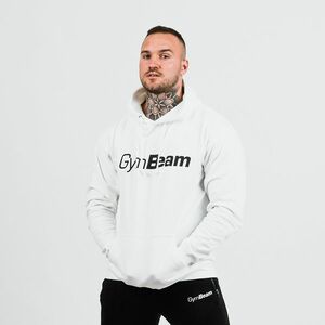 PRO Hoodie White pulóver - GymBeam kép