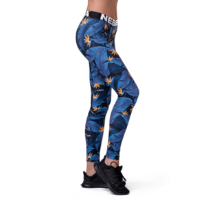 Ocean Power Mid Waist kék női leggings - NEBBIA kép