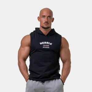 NEBBIA Hoodie tank top Black kép