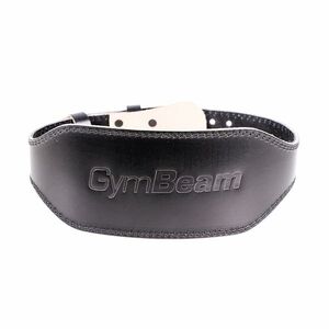 GymBeam Fitness Leather Belt Black kép