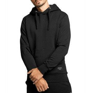 BJÖRN BORG Men‘s Hoodie Borg Hood Centre Black Beauty kép