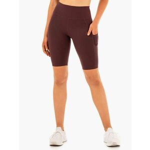 Ryderwear Women‘s Reset High Waisted Pocket Bike Shorts Chocolate kép