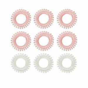 BeastPink Set of spiral hair ties Pink kép