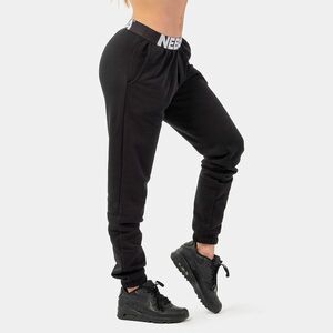 Iconic Mid-Waist Black női melegítőnadrág - NEBBIA kép