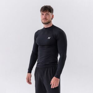 NEBBIA Men‘s T-shirt Long-Sleeve Active Black kép