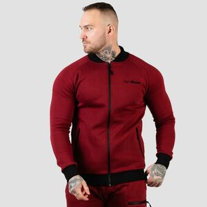 GymBeam Classic Zipper Hoodie Burgundy pulóver kép